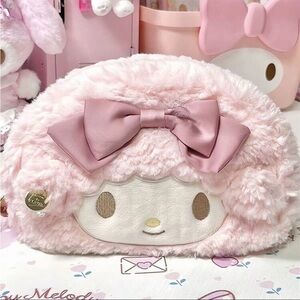 LAST CALL sanrio my sweet piano & my melody zip makeup bag